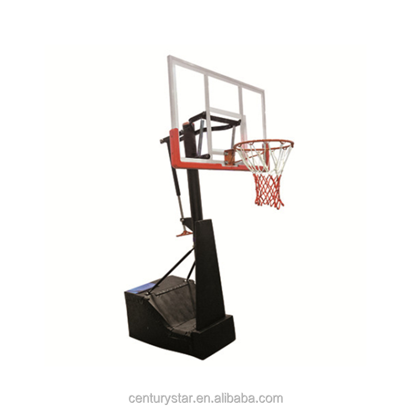 Basketball Hoop - 고품질 강화유리 백보드가 있는 매립형 농구대,