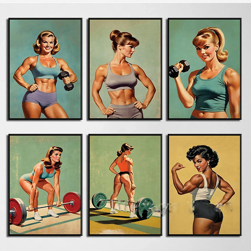 Sports Equipment Poster - 포스터 및 캔버스 프린트 페인팅 보디빌딩