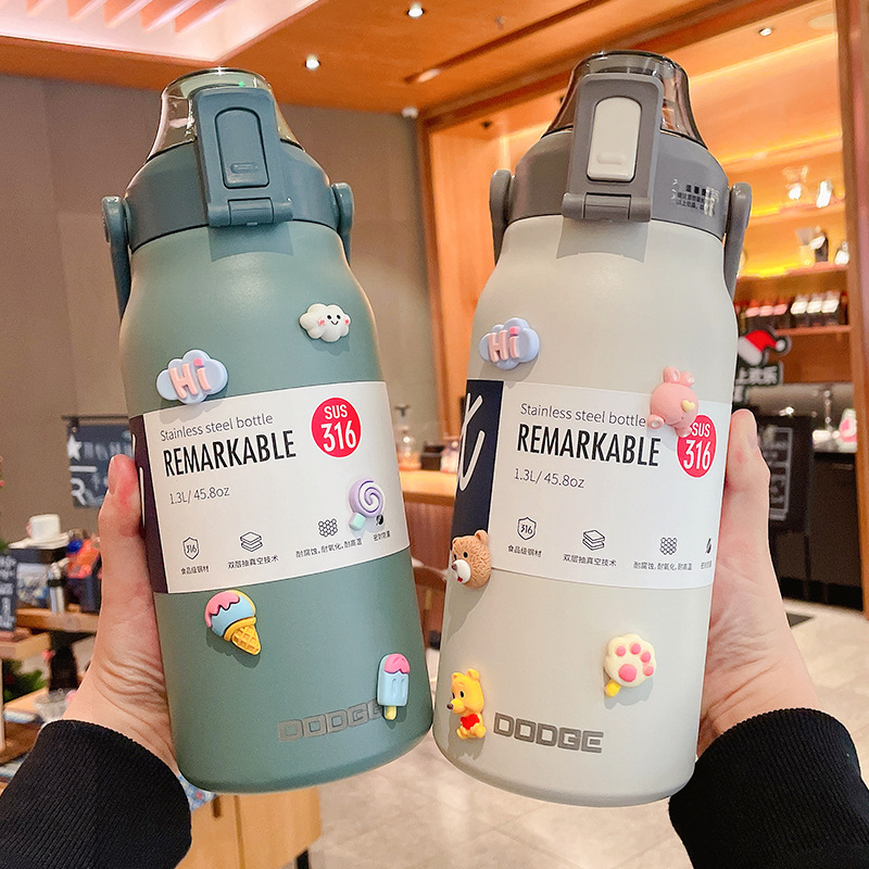 316 스테인리스 스틸 빨대 텀블러, 대용량 보온 스포 - Sports Water Bottle Insulated 리뷰 및 가격