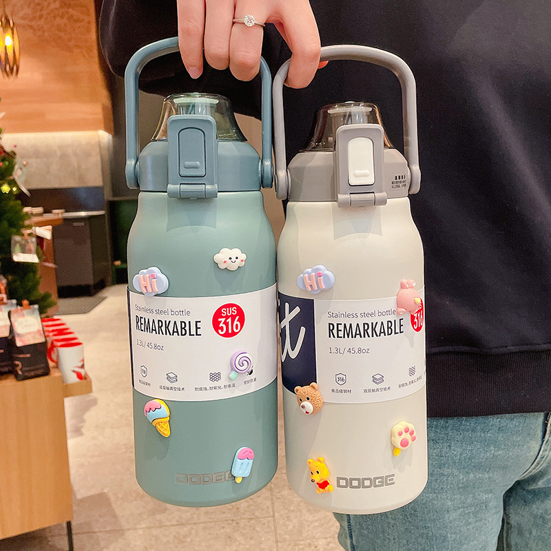 316 스테인리스 스틸 빨대 텀블러, 대용량 보온 스포 - Sports Water Bottle Insulated 리뷰 및 가격