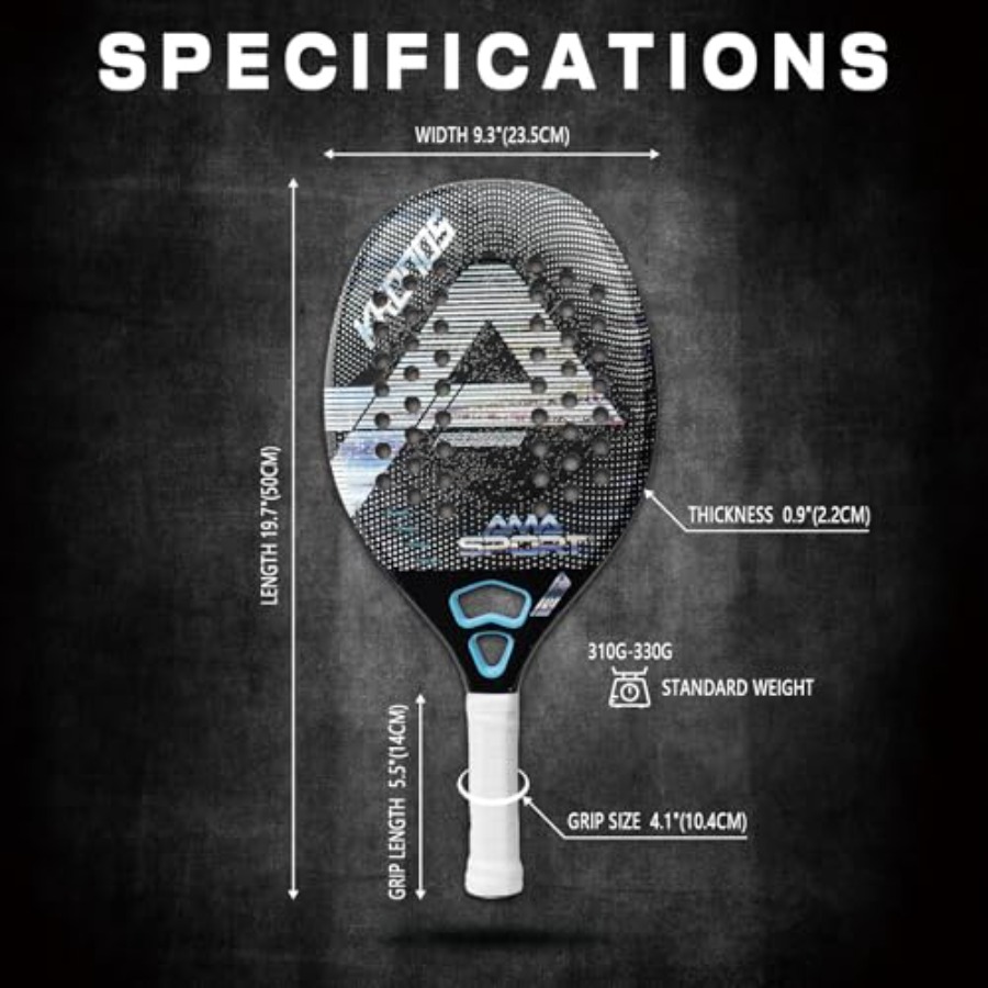 고급 선수용 비치 테니스 라켓, 3K 카본 파이버 프레 - Tennis Racket 리뷰 및 가격