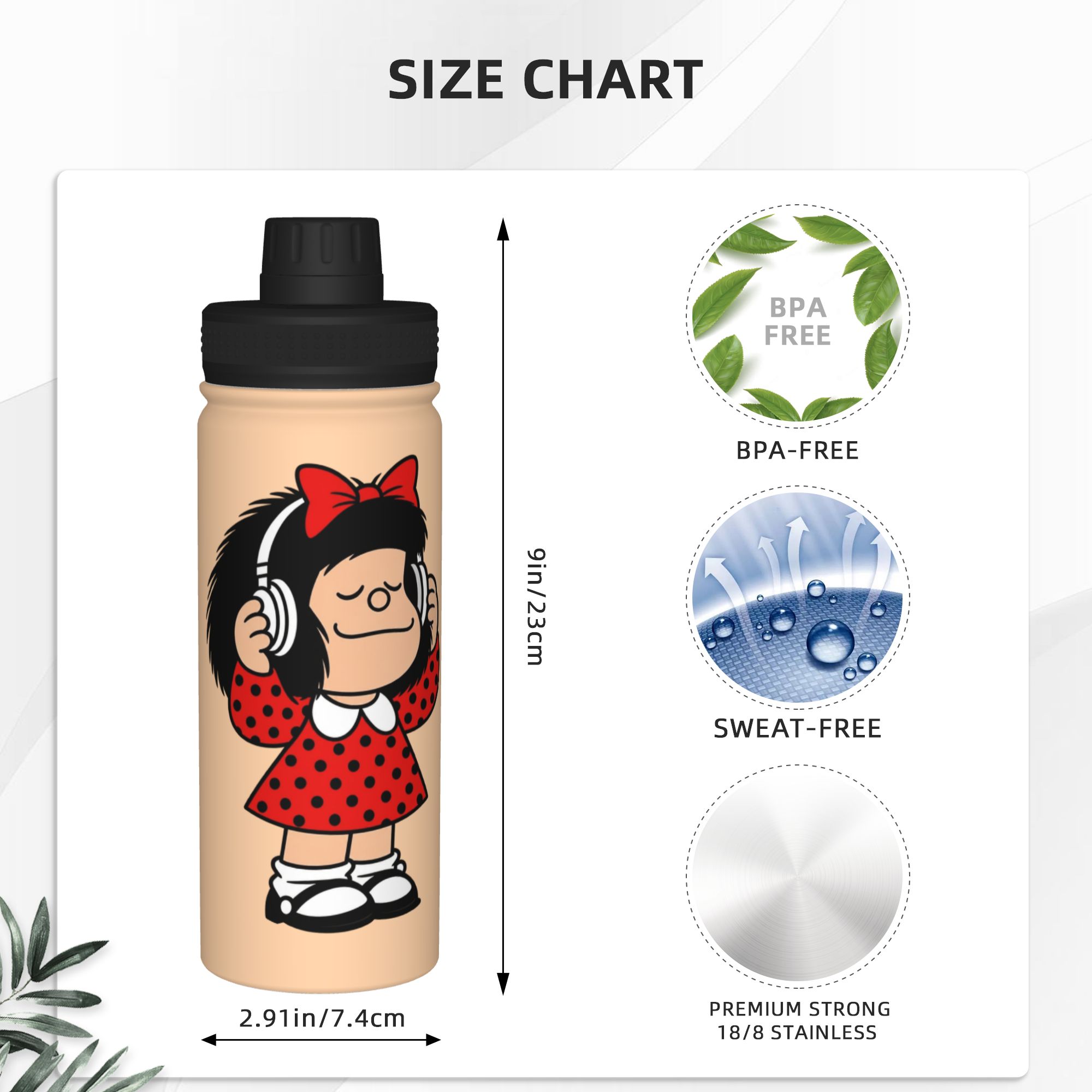 카툰 M-마팔다스 18온스 스포츠 보온 주전자, 보온컵 - Sports Water Bottle Insulated 리뷰 및 가격