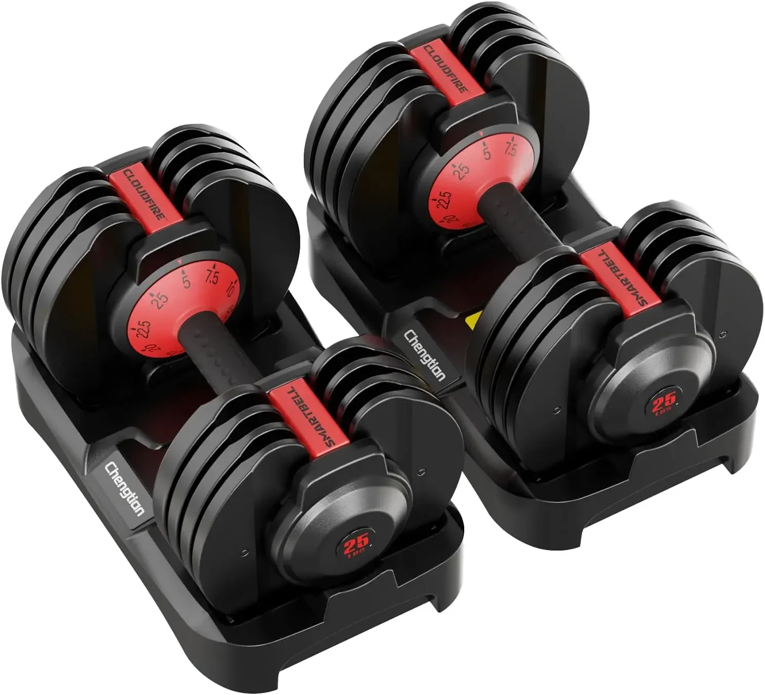 업그레이드된 조절식 덤벨 세트 2개(52.5파운드/25 - Dumbbell Set 리뷰 및 가격