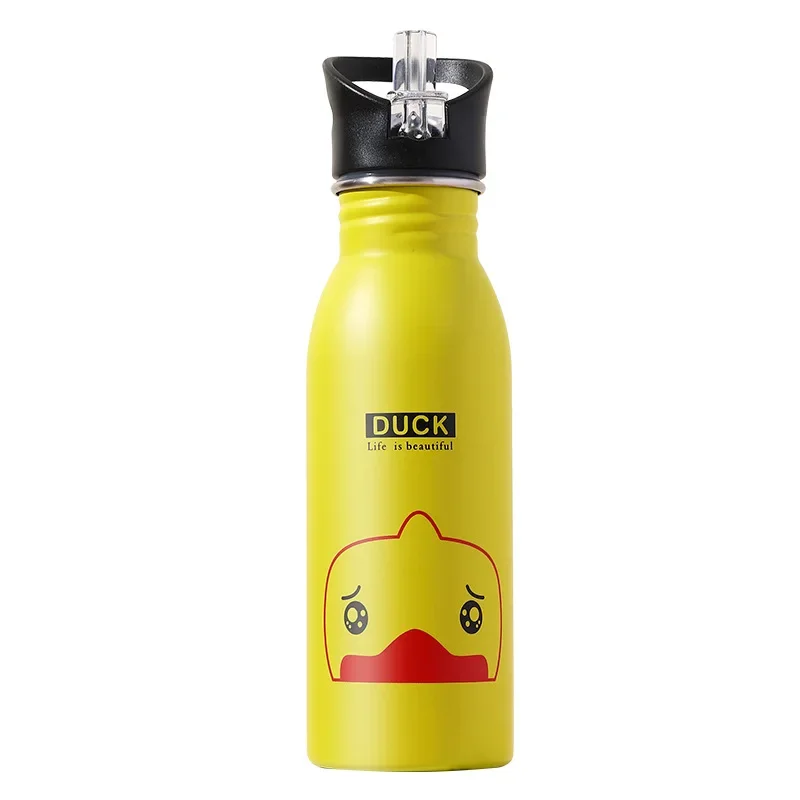 500ML 스테인리스 스틸 물병 빨대 포함 귀여운 물병 - Sports Equipment 5 Years Old 리뷰 및 가격