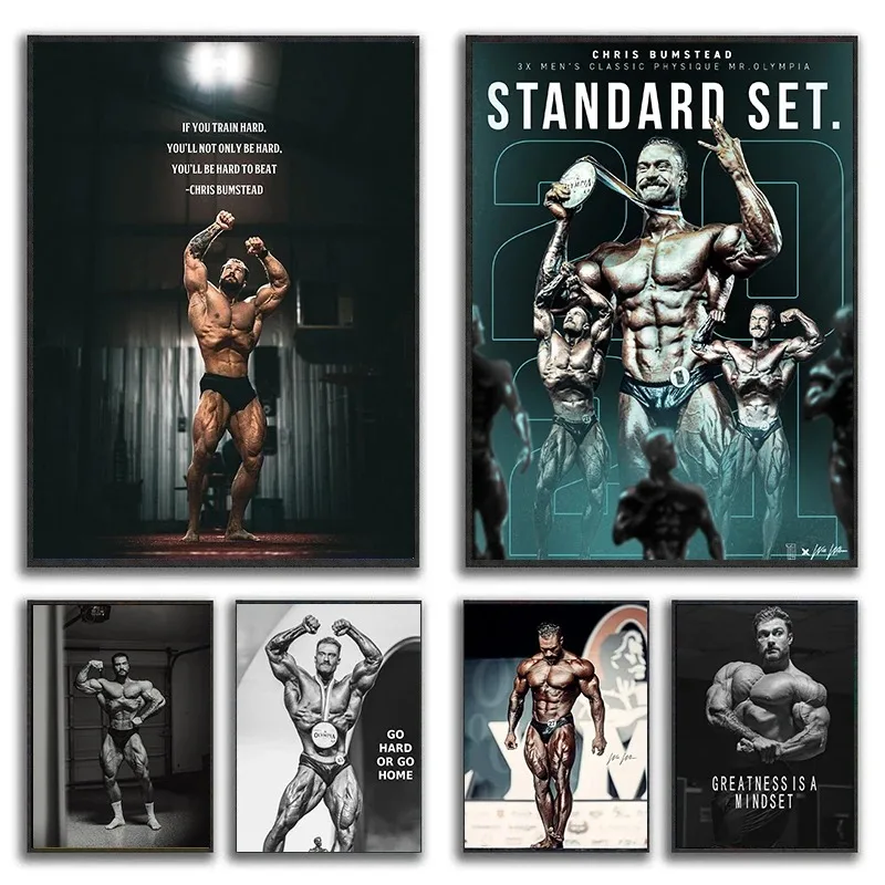 캔버스 페인팅 Chris Bumstead 보디 빌더 피 - Sports Equipment Poster 리뷰 및 가격