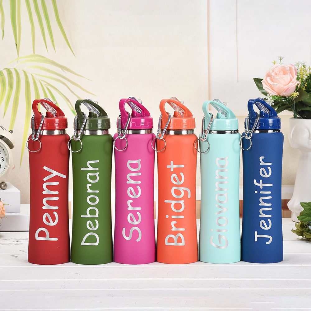 이름이 새겨진 맞춤형 스테인리스 스틸 물병, 빨대 뚜껑 - Sports Water Bottle Insulated 리뷰 및 가격
