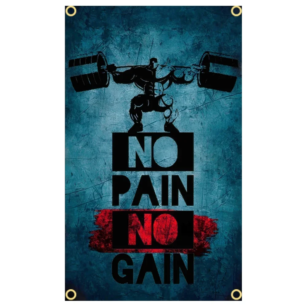 체육관 깃발 메시지 표지판, 운동 슬로건, 피트니스 포 - Sports Equipment Poster 리뷰 및 가격